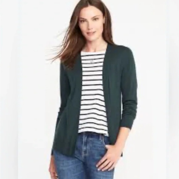 Ann Taylor Factory Deep Green Women's Cardigan - Picture 1 of 9